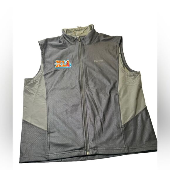 Marmot Zip Up Vest Super bowl 41 2007 Patch Indianapolis Colts Chicago Bears XL - Picture 1 of 12